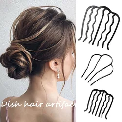 Fashion Korean Style Hairpin Comb Simple Women DIY Styling Tool Braiding Twist Fork Curly Hair Clip Braider Ornament