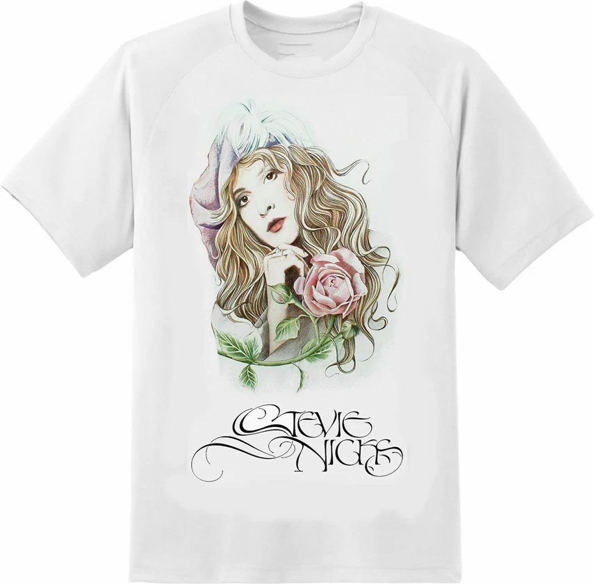 Limited Edition Stevie Nicks With A Rose T.Shirt Unisex Size S-Xxl New Cool Tee Shirt |