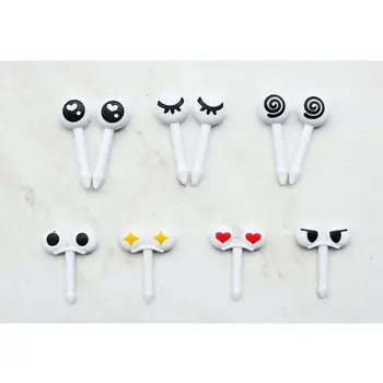 

10Pcs/Set Mini Skewers Cute Cartoon Eyes Kawaii Lunch Bento Box Food Fruit Picks Fork Sticks Buffet Sandwich Toppers Decoration
