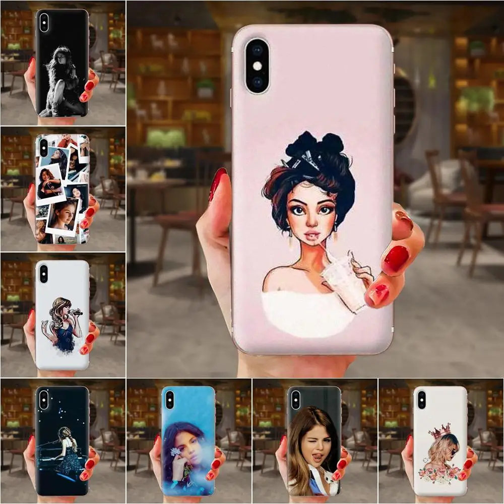 Чехол для Xiaomi Redmi Mi 4 7A 9T K20 CC9 CC9e Note 7 8 9 Y3 SE Pro Prime Go Play из ТПУ с принтом Selena Gomez |