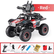 

ZHENDUO 1:12 RC Spray Car 2.4Ghz 4WD Shooting Water Bullets Bomb 360°Rotate Remote Control Vehicles Model with LED Light Toys