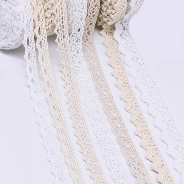 Nastro Di Pizzo Per Cucito - Rotolo Da 10m, Larghezza 4,5 Cm, Per Decorazioni Matrimonio, Fai Da Te - Foto 2