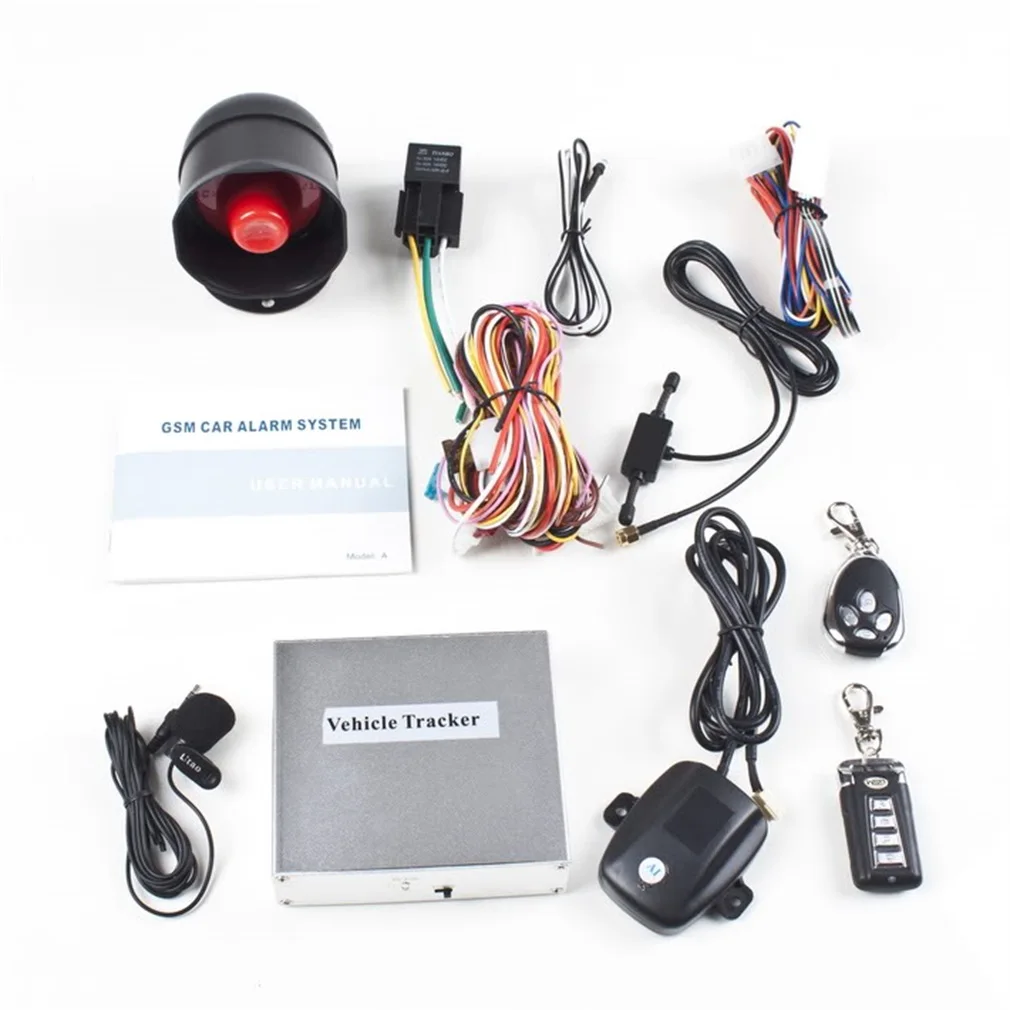 

Vehicle Security Car Alarm System With Two 4-Button Transmitters
