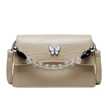 

Stone Pattern PU Leather Crossbody Bags For Women 2020 Small Shoulder Simple Bag Female Luxury Chain Handbags and Purses