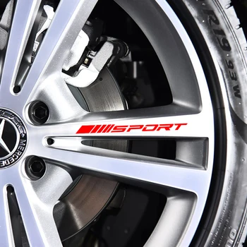 

For Mercedes Benz W212 W205 W204 W203 W210 W211 W124 W214 AMG GLA GLC GLS GLE CLA A C E S Class Sport Alloy Rims Wheel Stickers