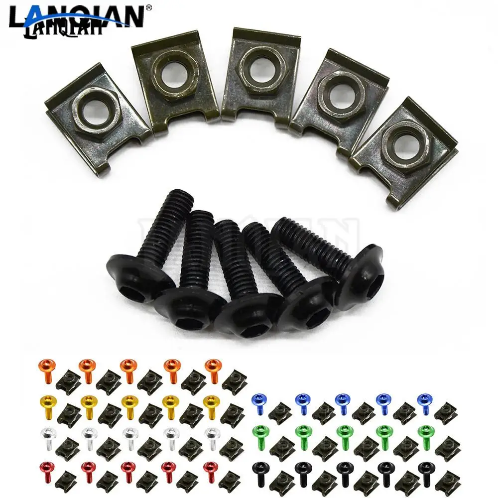 Винты Обтекатели для кузова мотоцикла yamaha virago 535 ttr250 yz250 mt03 mt07 mt09 wr raptor honda shadow 1100 5