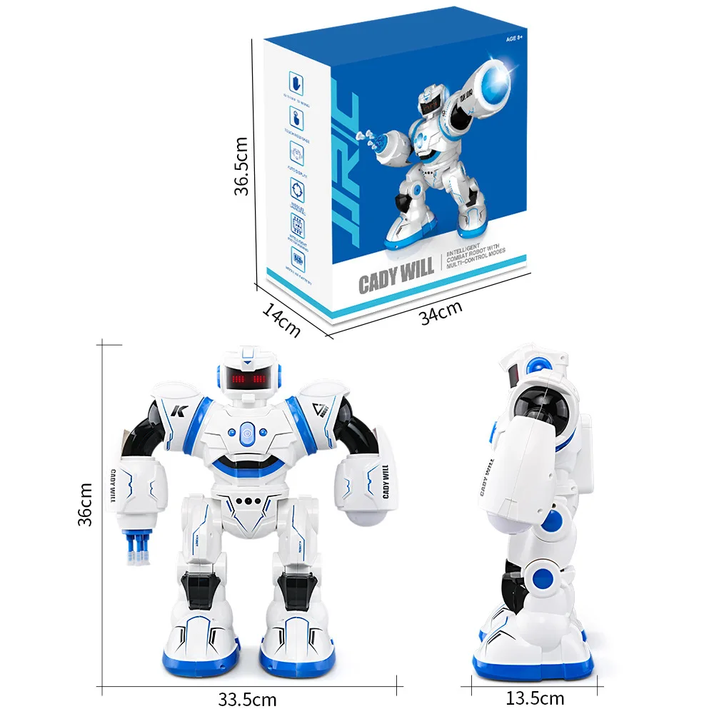 

Jjrcr3 Export Remote Control Smart Sensing Robot Light Included Light Children'S Educational Toy Sealed Box