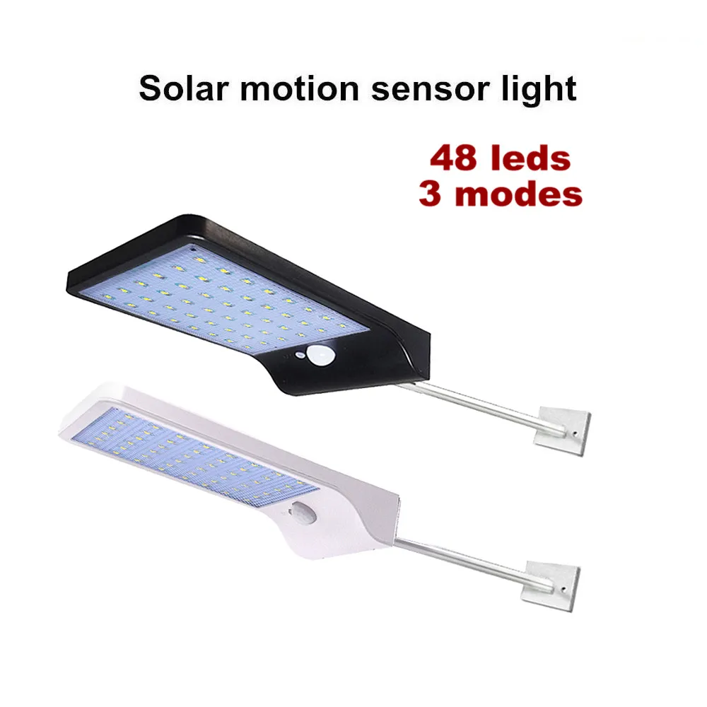 

450LM 48 LED Solar Power Street Light PIR Motion Sensor Lamps Garden Security Lamp Outdoor Street IP65 Waterproof Wall Lights