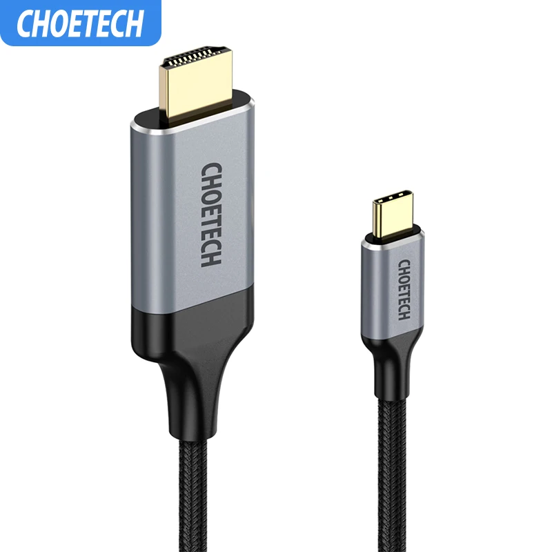 Choetech 2 м USB C HDMI кабель 4K@ 60 Гц Тип C-HDMI для MacBook samsung Galaxy S9/S8 huawei mate 20 P20 Pro USB C HDMI адаптер