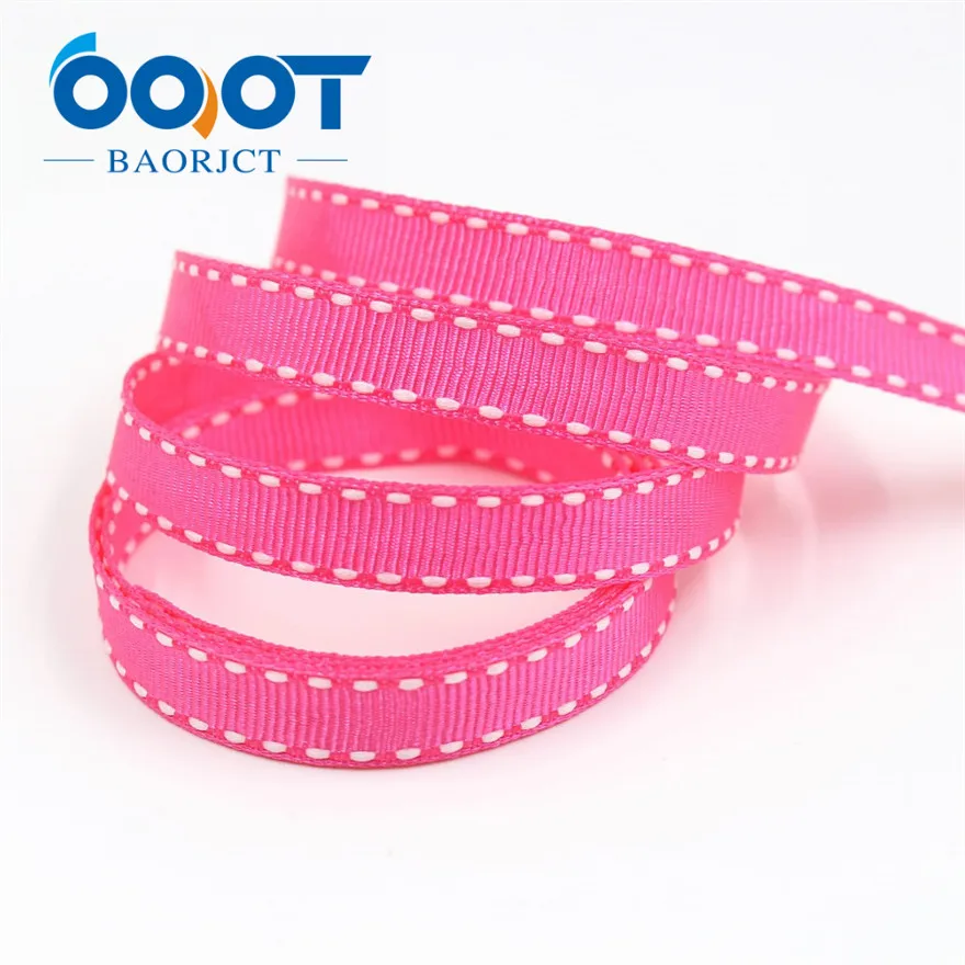 OOOT BAORJCT, 10 мм 20 ярдов, I-19807-1813, твердые цветные ленты тепловой передачи печатных grosgrain, DIY Одежда материалы ручной работы - Color: I-19807-1814