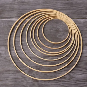 

10-23cm 5pcs Dream Catcher Ring Embroidery Hoop Bamboo Circle Round Wooden DIY Art Craft Cross Stitch Tools