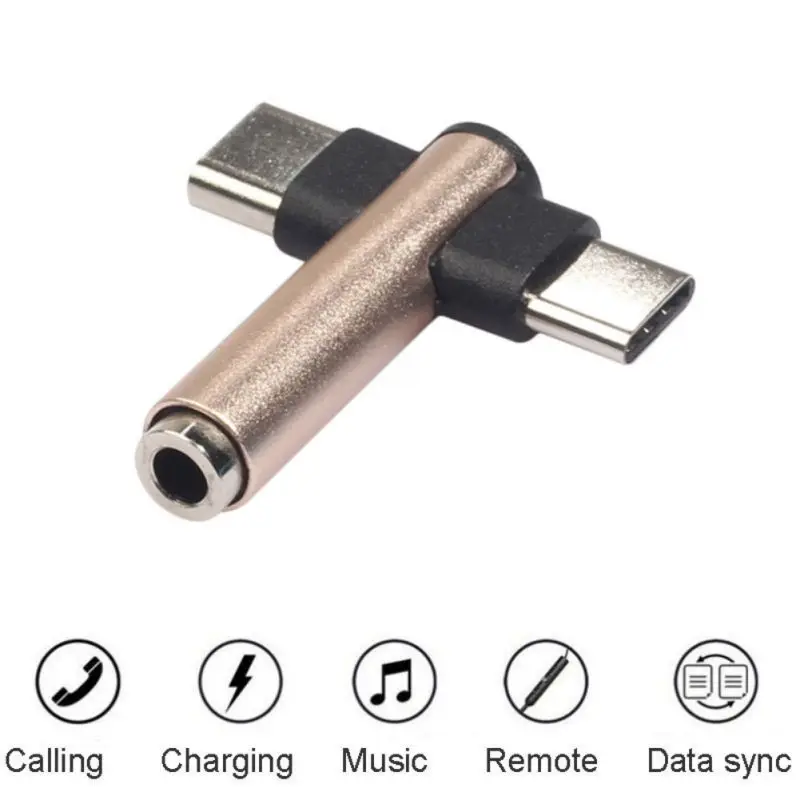 Аудио конвертер для наушников usb type C до 3,5 мм, AUX, разъем для зарядки адаптера для телефона