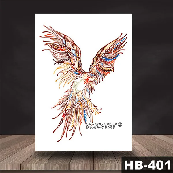 22 Waterproof Temporary Tattoo Sticker Book wise Owl pattern tattoo Water Transfer old school style body art fake tattoo women - Цвет: 22