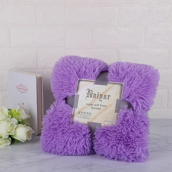 

Soft Fur Throw Blanket on the Couch Long Shaggy Fuzzy Fur Faux Bed Sofa Blankets Warm Cozy With Fluffy Sherpa