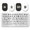 Nail Stamp MouTeen036 Coordinate Letter Bar Code Number Nail Stamping Plates Manicure Set For Nail Art Stamp 2