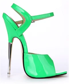 

New Fashion Green Shoes 2022 Women Ankle Strap Fairy Style Slingback Sandals Party Summer Open Toe Super Stiletto Heel Sandals