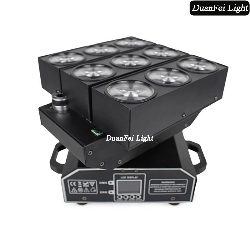 12 шт. led rgbw Луч 9x10 Вт quad цвет rgbw 4в1 СВЕТОДИОДНЫЙ матричный луч lyre освещение для дискотеки