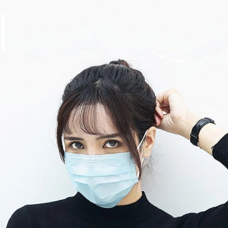 

Stock Available 50pcs/set 3 layers Anti Virus Face Mouth Protection Mask Disposable Ear Loop Masks KF780