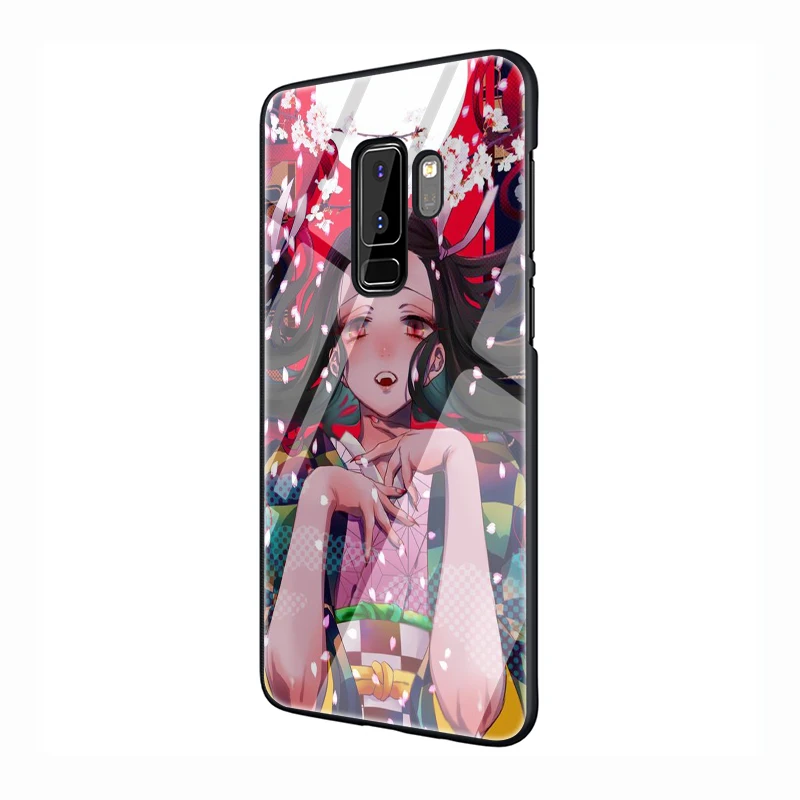 G10 EWAU аниме Kimetsu без Yaiba закаленное Стекло чехол для телефона для samsung S7 край S8 S9 S10 Note 8, 9, 10, плюс A10 20 30 40 50 60 70 - Цвет: G10
