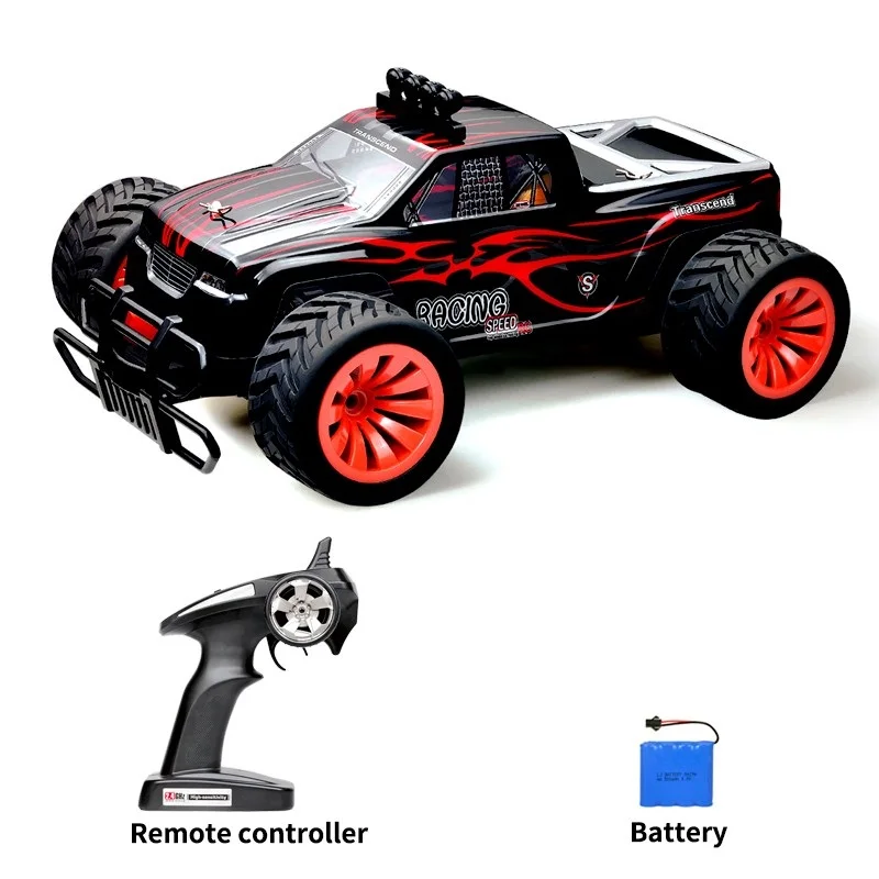 2,4G с высоким уровнем Скорость RC автомобиль 4WD 1:16 гоночный автомобиль багги с светильник высокой интенсивности мотор RC для рок-кроулинга, Управление игрушечных машинках для Детский подарок - Цвет: Красный