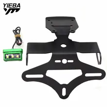 1 комплект мотоцикл заднего номерного знака Крепление номерного знака Кронштейн держатель с подсветкой для Kawasaki z900