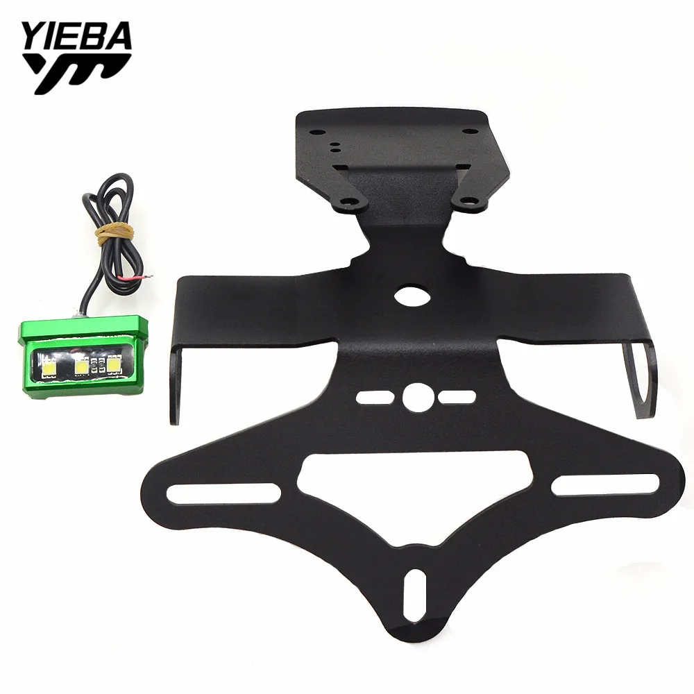 

1 SET MOTORCYCLE REAR REGISTRATION PLATE MOUNT LICENSE PLATE BRACKET HOLDER WITH LIGHT FOR KAWASAKI Z900 2017 2018