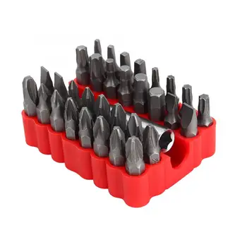 

33pc/set Star Hex Torx Tamperproof 1/4" 6.35mm Screwdriver Kit Security Tamper Proof Bit Set