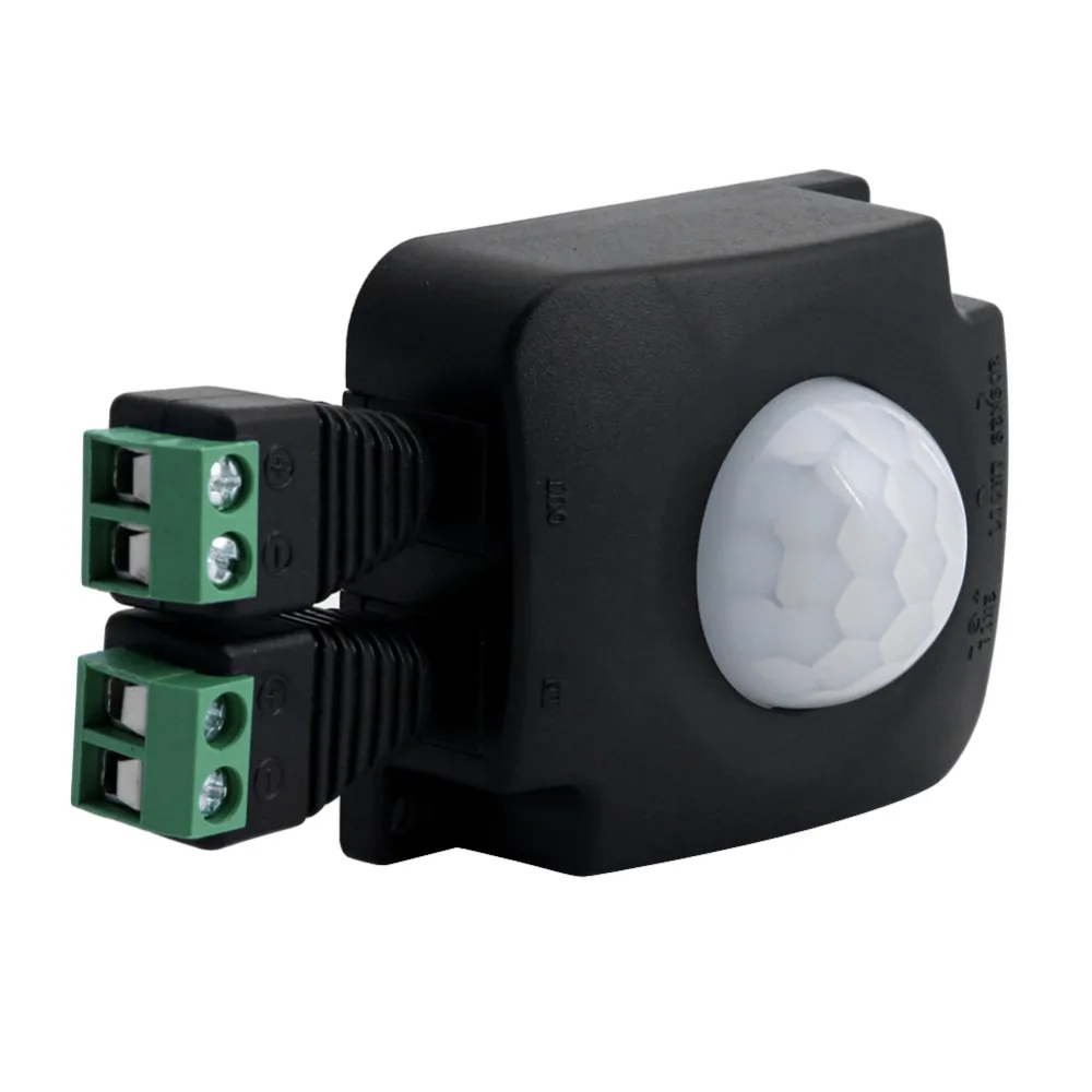 DC 12V24V 10A PIR датчик движения переключатель для Светодиодный светильник полосы регулируемое время задержки