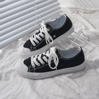 

2020 Fashion Student Casual Shoes Multicolor Canvas Sneakers New Men Flats White shoes