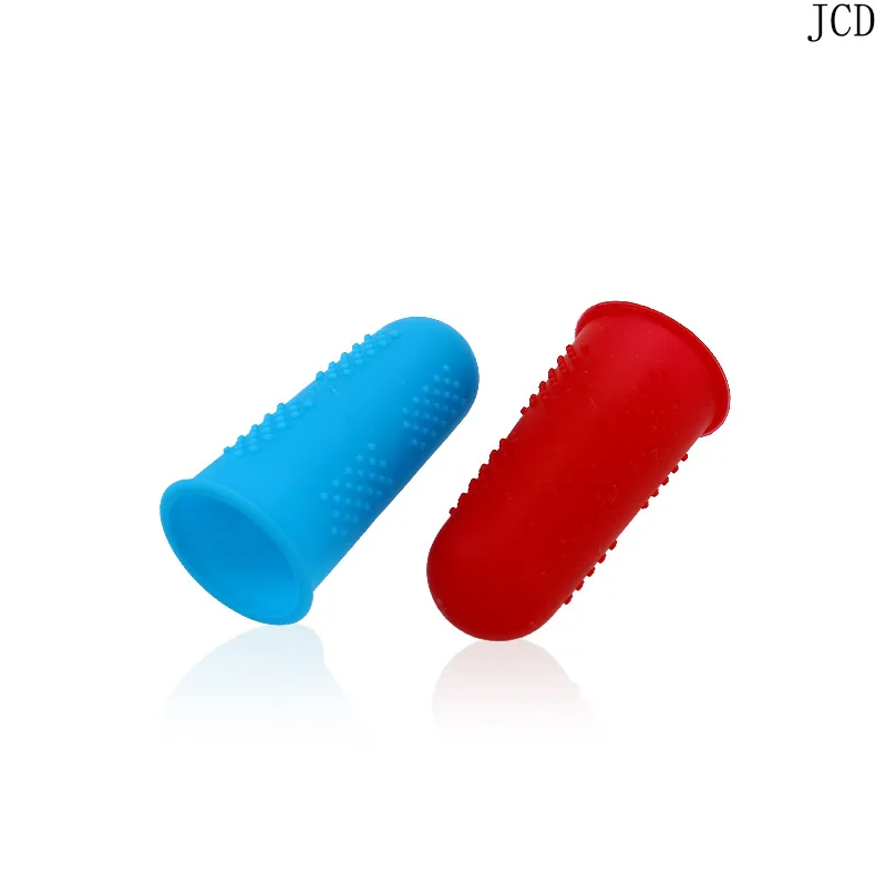 JCD 5pcs/set Silicone Finger Protector Sleeve Cover Anti-cut Heat Resistant Anti-slip Fingers Cover For Cooking Kitchen Tools
