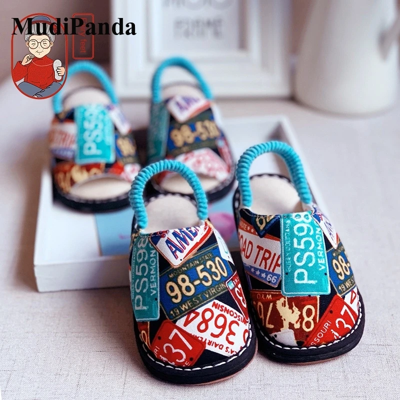 

MudiPanda Baby Slippers Home 2020 Autumn Winter Hand-Made Bottom 1-5 Years Old Boy Girl Cotton Children Antislip Indoor Shoes