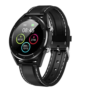 

DT28 Smart Watch Color Screen Step Ecg Heart Rate Blood Oxygen Movement Track Leather/Steel Strap Smart Bracelet