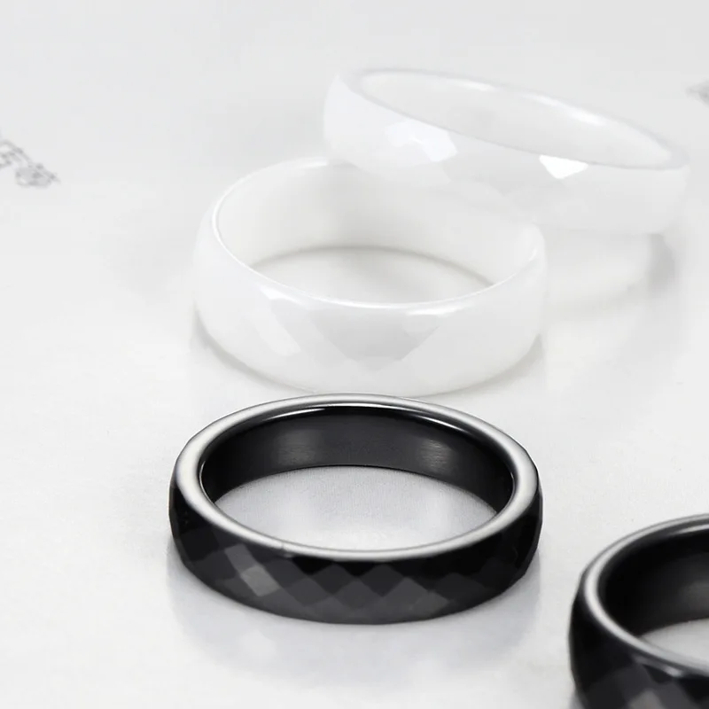 4/6mm Ceramic Ring For Woman Jewelry