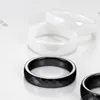TIGRADE 4/6mm Pink Ceramic Ring For Woman Hand Cut Top Quality Jewelry Without Scratches Unisex Rings Allergy Free Black White ► Photo 2/6