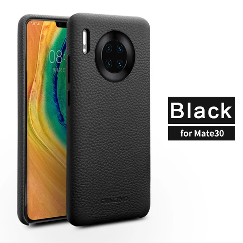 QIALINO Роскошный ультра легкий чехол из натуральной кожи для huawei mate 30 Pro, модный тонкий чехол для huawei mate 30, три цвета - Цвет: For Mate 30