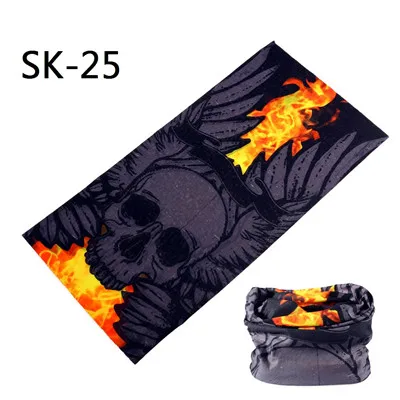 Skull Series Bandanas Sport Bicycle Motorcycle Variety Turban Magic Headband Veil Multi Head Scarf Scarves Face Mask Wrap mens navy scarf