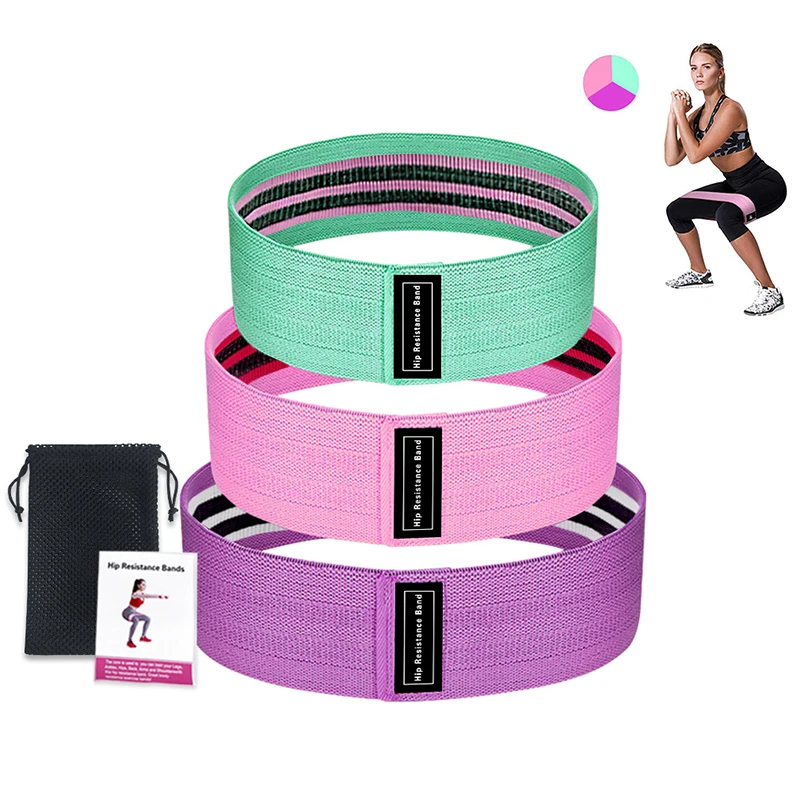 

Yoga Hip Booty Band Fitness Resistance Bands Set Anti Slip Elastic Resistance Band Gym For Home Legs Butt Training Body Shaper