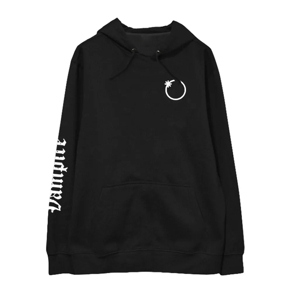 Kpop IZONE в Корейском стиле Для женщин сексуальные Harajuku Kawaii Уличная толстовки с принтом женские розовые пальто модный свитер для детей, толстовки с капюшоном - Цвет: black