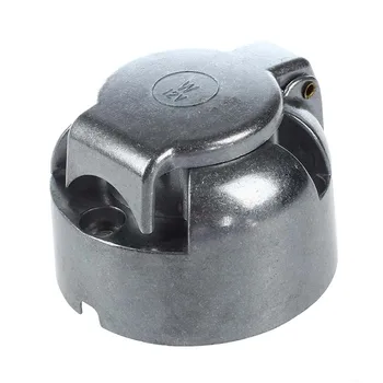 

7-Pin Trailer Socket Heavy-Duty Round Pin 7- Pole Wiring Socket 12V Towbar Towing Caravan Truck Socket Vehicle End N Type