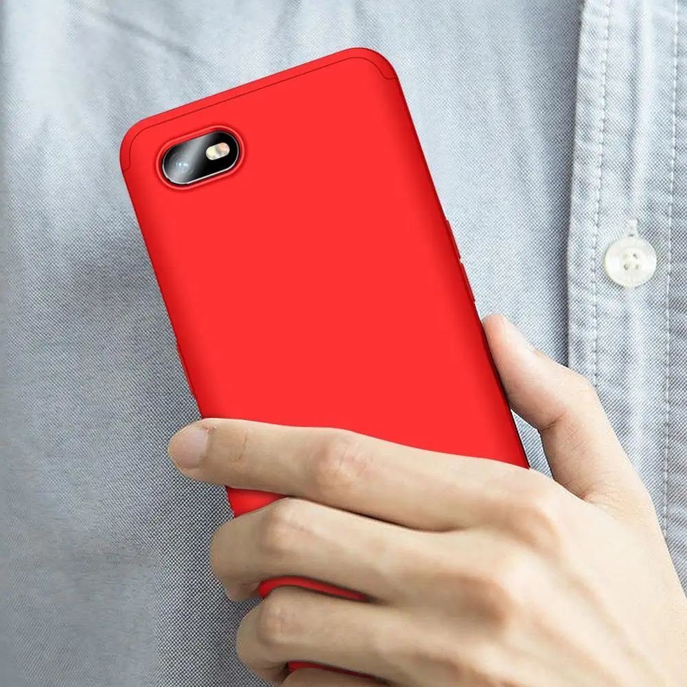 Для OPPO Realme C2 ультра тонкий ПК задняя крышка нескользящий противоударный 360 градусов полный защитный чехол