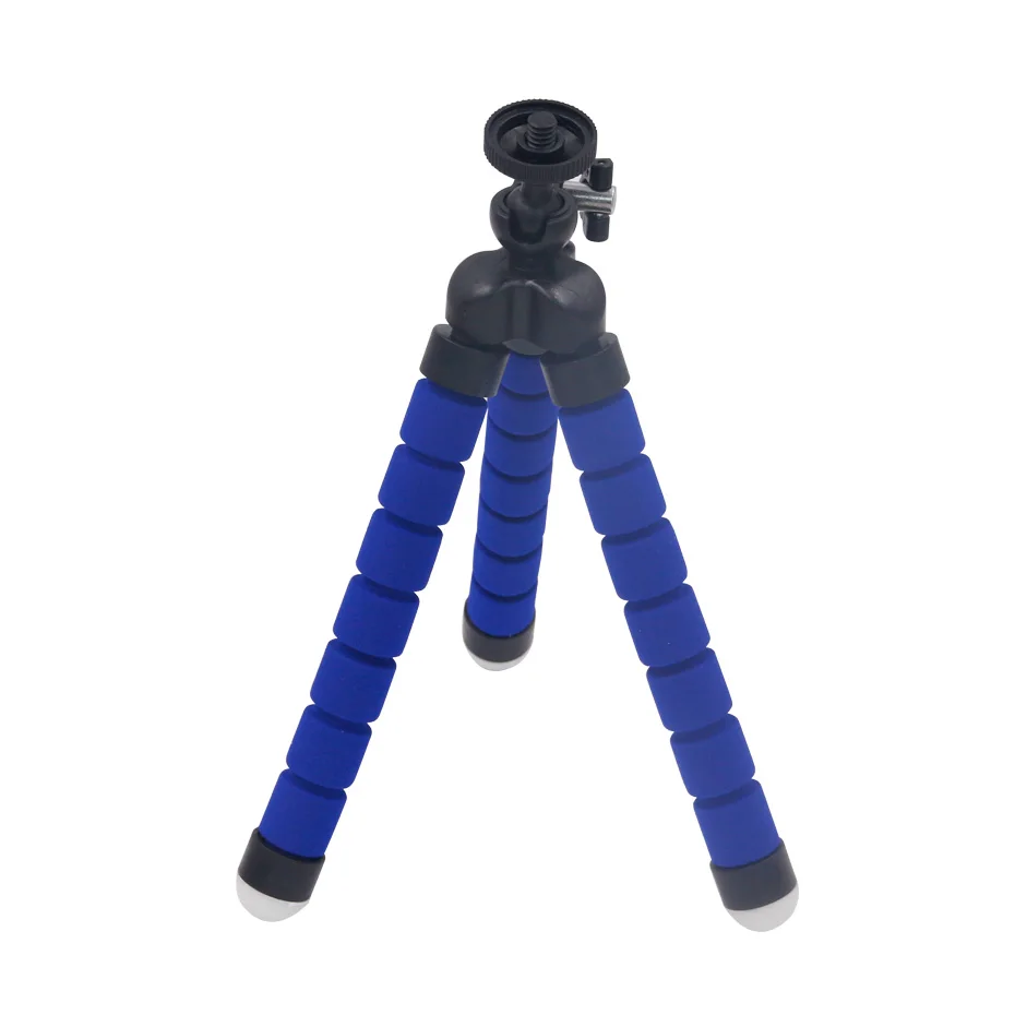 Мини Гибкий штатив-Трипод Octopus Sponge Gorillapod штатив для телефона 8 Plus видеокамера штативы для камеры Go Pro6 5 s - Цвет: Blue tripod