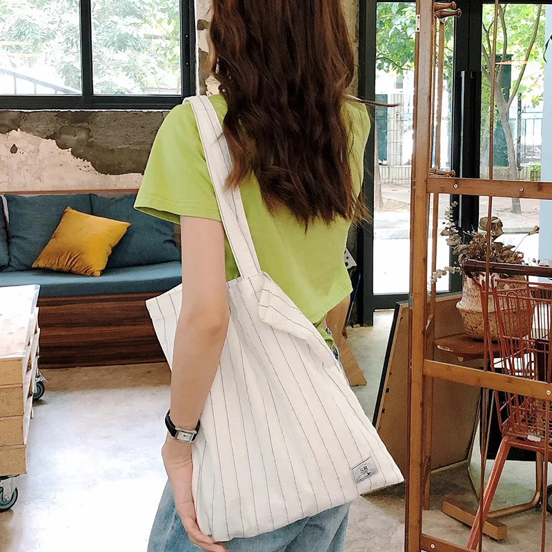 Youda клетчатая полосатая сумка на плечо оригинальная индивидуальная большая емкость холщовые сумки Корейская Студенческая сумка женская классическая сумка