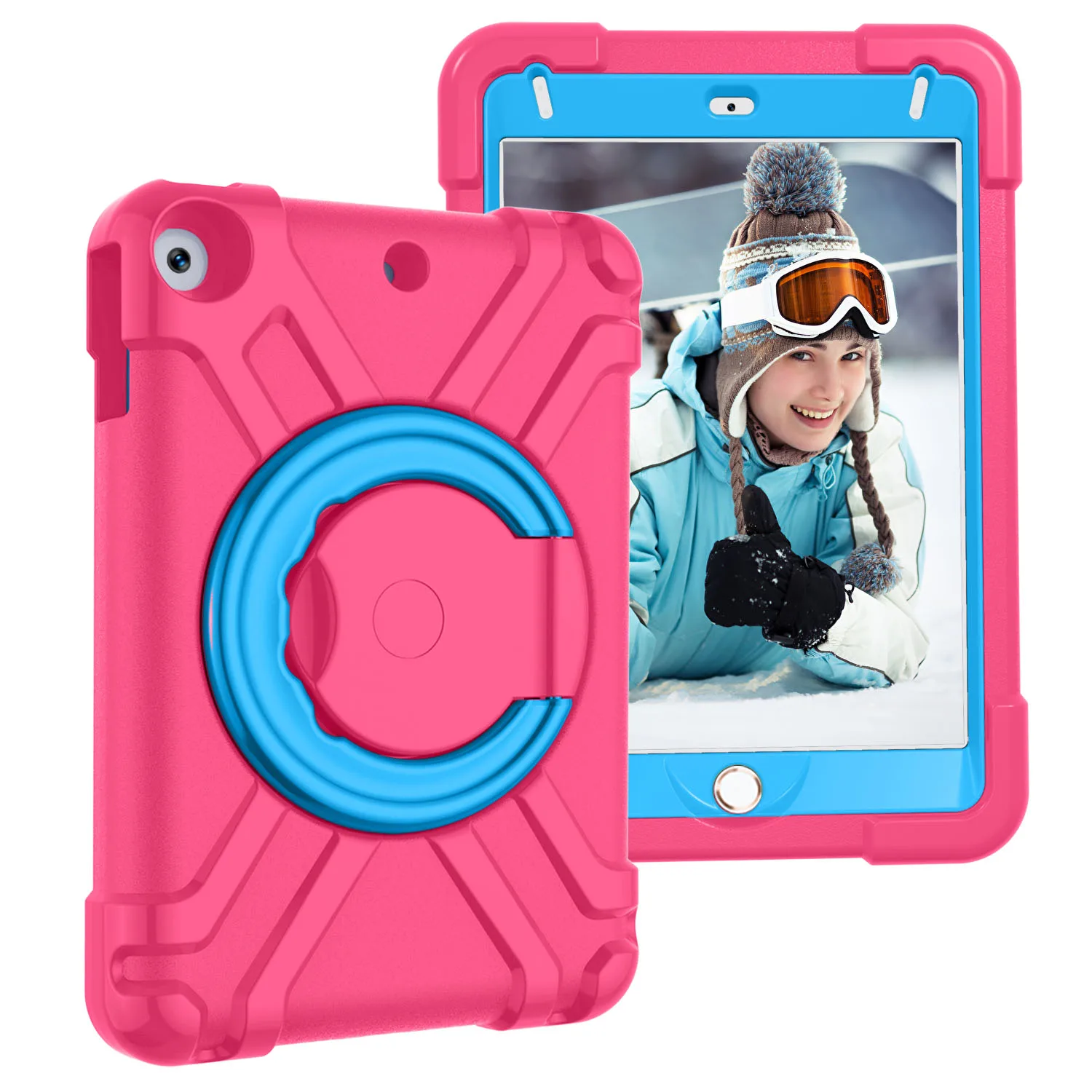 Ударопрочный чехол EVA для iPad mini 5, чехол A2124 A2133 360, вращающийся силиконовый мягкий детский чехол-подставка для iPad mini 5