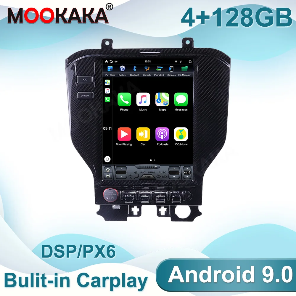 

4+64GB For Ord Mustang 2015-2019 Android 9.0 Multimedia Radio Car GPS Navigation DVD Player Auto Stereo Head Unit Carplay DSP