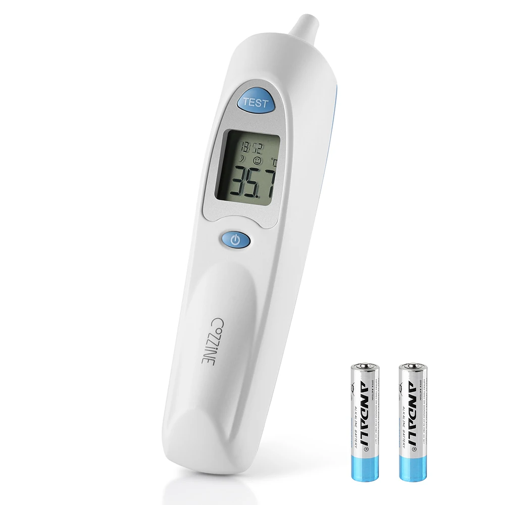 

COZZINE Digital Infrared Ear Thermometer LCD Baby Ear Non-Contact Adult Body Fever Measurement Termometer Family Health Care