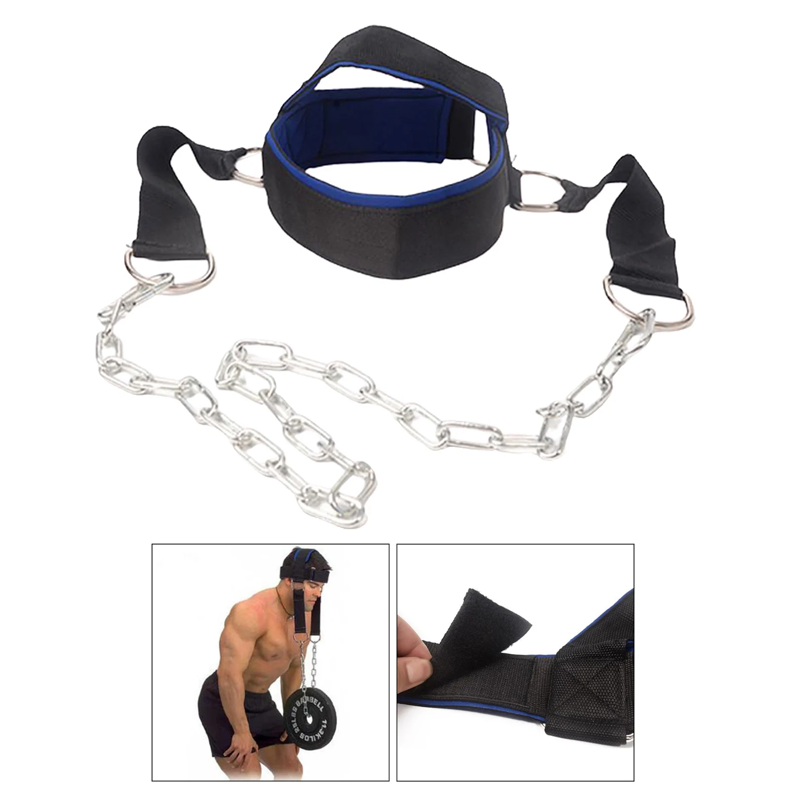 Head Harness Neck Strength Training Strap Weight Lifting Exercise Fitness Belt
