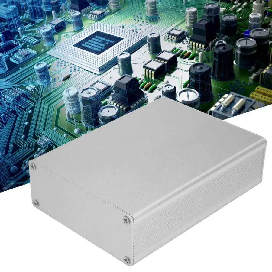 29x74x100 мм Серебряный Корпус из экструдированного алюминия DIY корпус PCB инструмент электронный проект коробка чехол