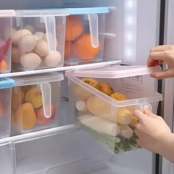 

Translucent Drawer Storage Box No-odor Refrigerator Storage Box Food Grade PP Condiments Fruit Vegetable Fresh-keeping