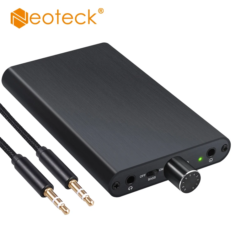 Neoteck Portable 16 300 Ohm HiFi Earphone Headphone Amplifier With Buit in Power Bank 3000mAh Battery With Gain Switch Amplifier