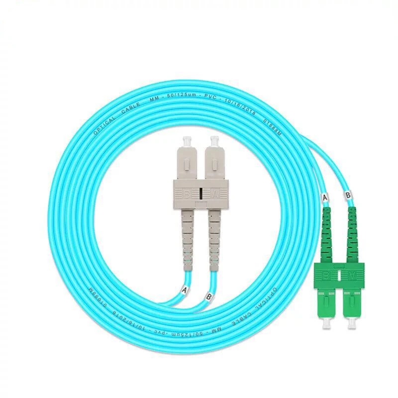 

SC/UPC-SC/APC Multi-Mode OM3 Fiber Cable Multimode Duplex Fiber Optical Jumper Patch Cord